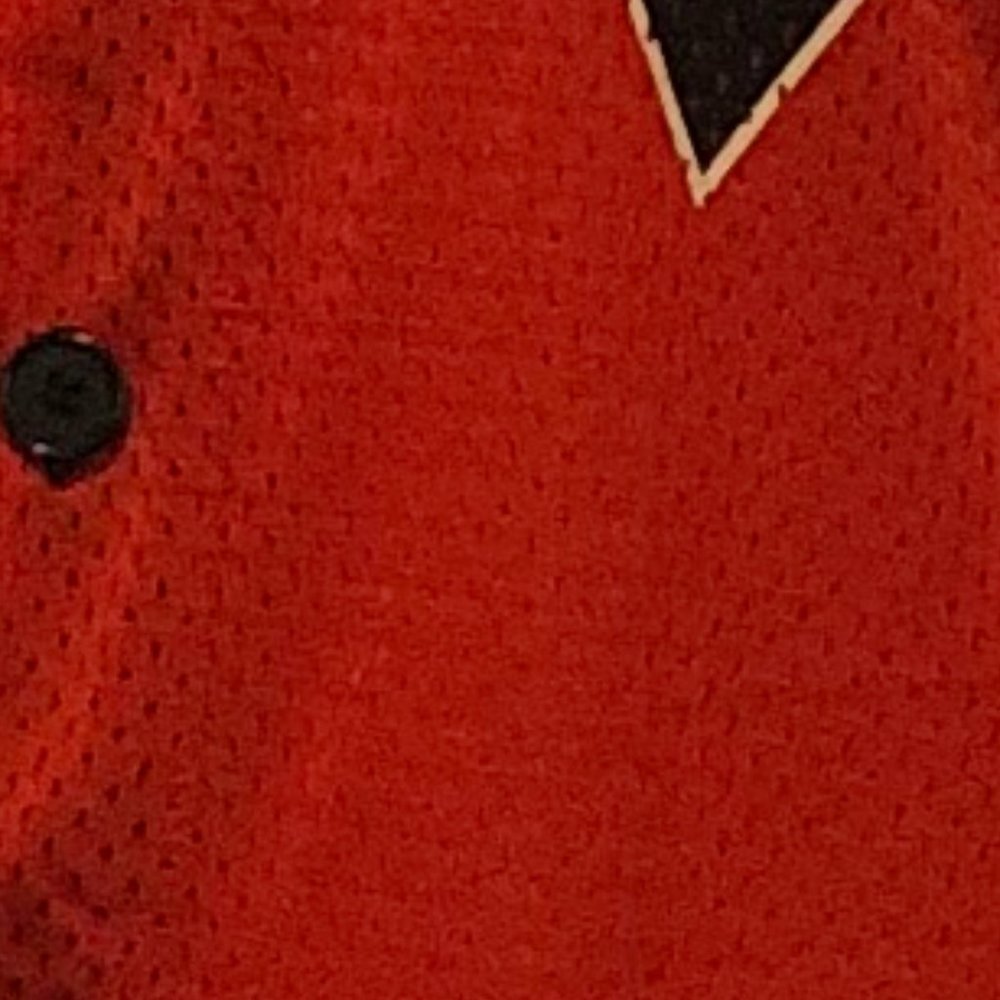 DC Comics red Harley Quinn button down mesh shirt - Picture 3 of 5